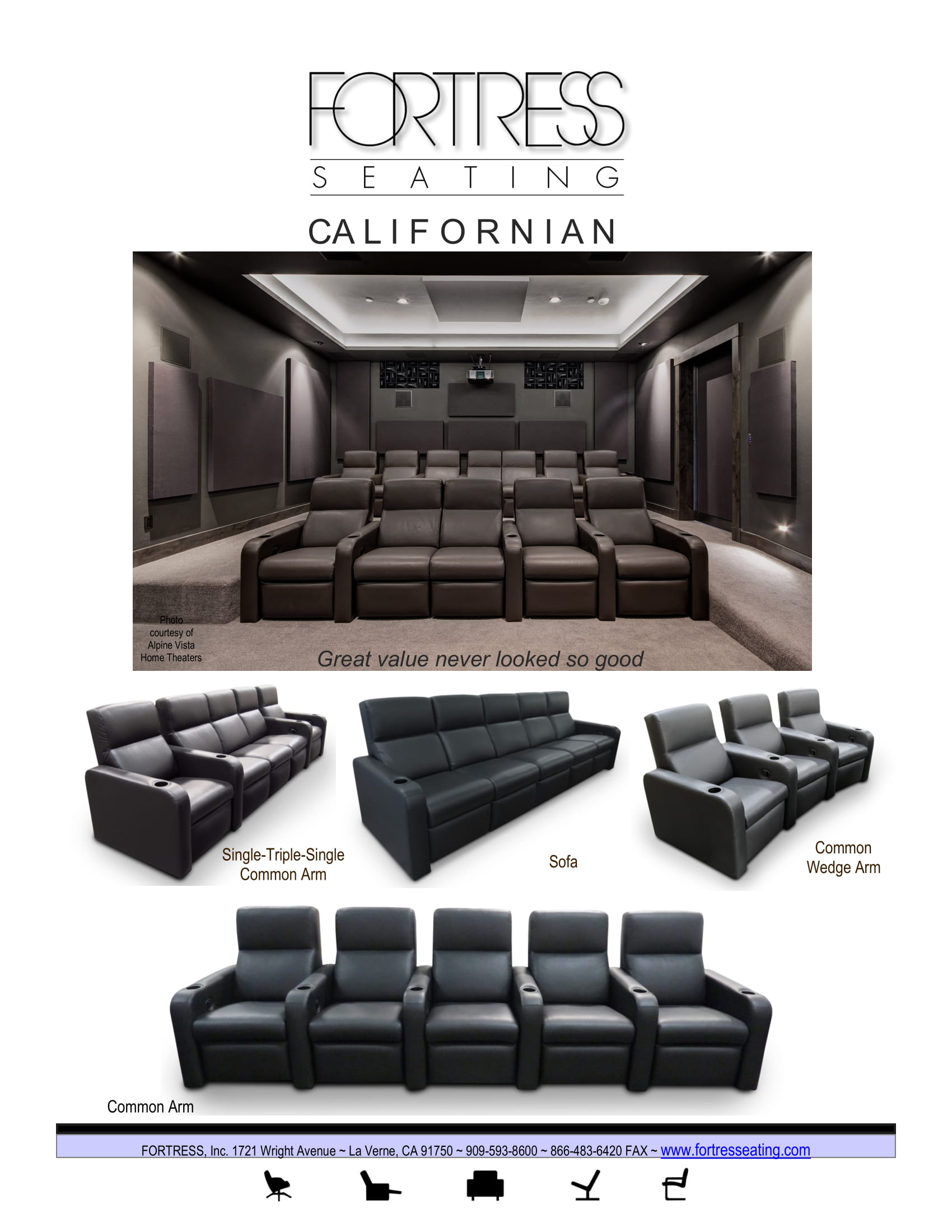 Fortress sales theater seating